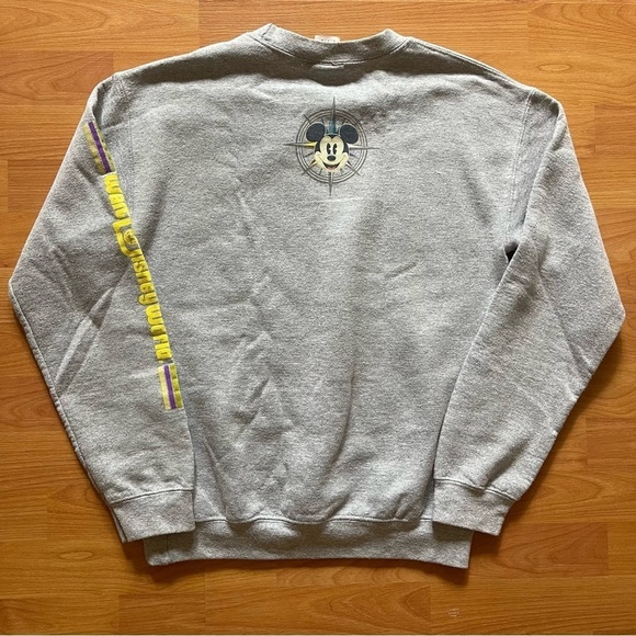 DISNEY PARKS Gray Sweatshirt Walt Disney World Discover The Magic Retro Crewneck - Picture 4 of 6